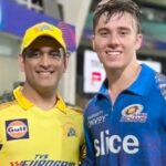 Dewald Brevis and dhoni